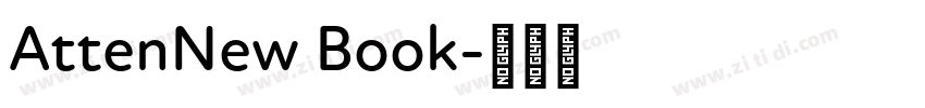 AttenNew Book字体转换